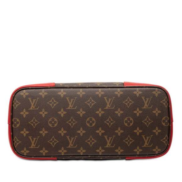 LOUIS VUITTON Brown Monogram Leather Tote Bag